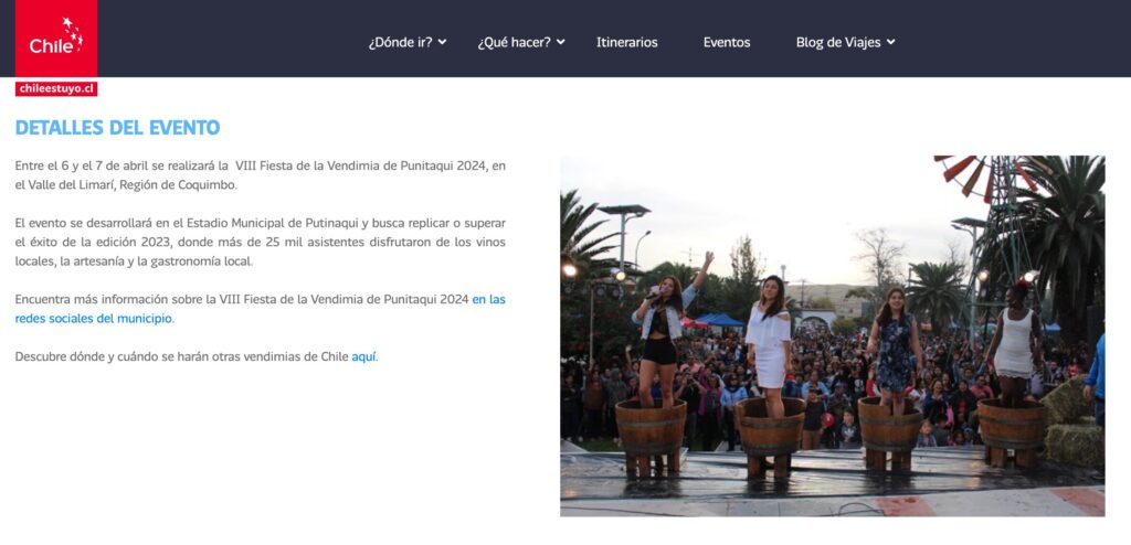 VIII Fiesta de la Vendimia de Punitaqui